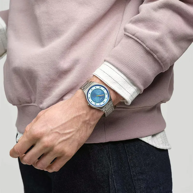 Swatch Power of Nature “Splash Dance” Blue Dial Men’s Watch- SS07S143G